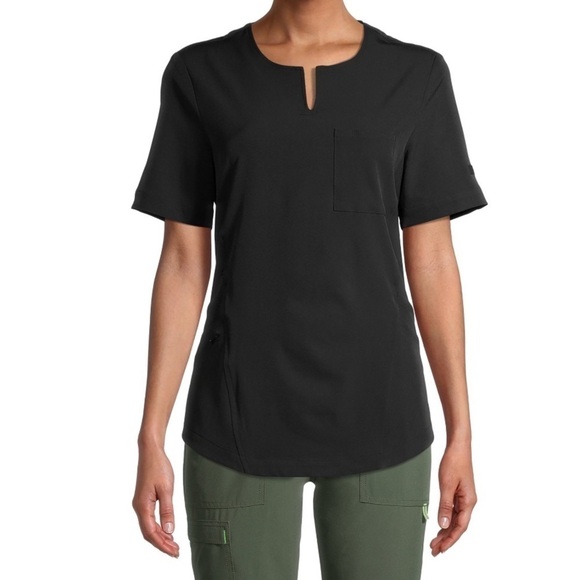 Cuddl Duds Scrub Top Climate Right 
Medical Hospital Nurse Esthetician 3X New - Picture 1 of 14
